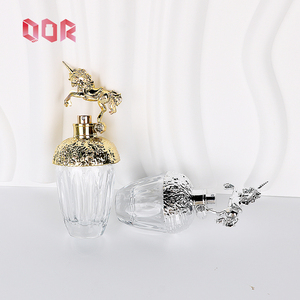 Luxury Glass Perfume bottle Customized 50ml 80ml Transparent Glass <b>Silver</b> Pony Perfume Packaging <b>Spray</b> Bottle With <b>Spray</b> Cap - Product Image 3