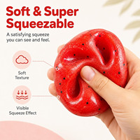 Jouet Squishy en Caoutchouc Souple Pastèque, à Rebond Lent, Réaliste, Anti-Stress, pour un Pressage Satisfaisant, à partir de 14 ans