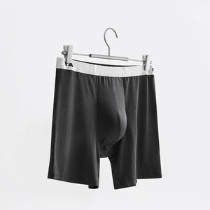 Nuevo diseño Low Moq Bragas para hombre Bóxer de pierna larga para hombre Ropa interior de algodón Calzoncillos bóxer largos de alta calidad con frente abierto para hombre - Product Image 3