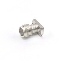 Konektor Koaksial RF Wanita DC-40GHz 2.92mm 50 Ohm Baja Tahan Karat Tanpa Solder Peluncuran Vertikal