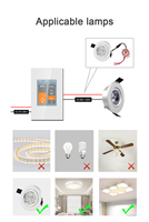 Interruptor Dimmer Inteligente Lanbon de Estilo Lujoso para Automatización del Hogar, Compatible con Wifi y Zigbee, Funciona con Alexa y Control por Voz de Google