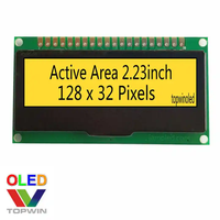 Mejores Precios Módulo de Pantalla Monocromática PMOLED de 2.23 Pulgadas 128x32 con Controlador SSD1309 Interfaz SPI/Paralela