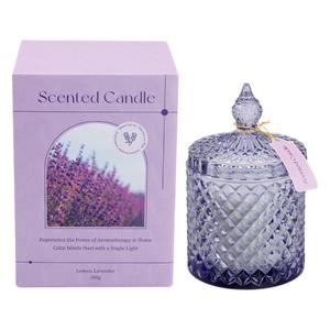 Cross-border best-selling soy wax scented <b>candle</b> gift box with carved glass, high-end fragrance, perfect as a souvenir or - Product Image 5