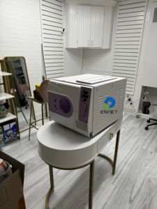 Eurpetポータブル獣医歯科用オートクレーブ機械クリニック獣医用18リットル10l歯科用オートクレーブ