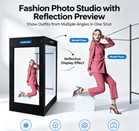 PULUZ - Boîte photo de studio LED à intensité variable en polyester Fat Cow 200 cm (2 m) pour photographie de portrait et de vêtements - Vente en gros directe usine
