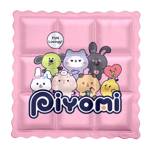 Piyomi Friends <b>Cooling</b> Seat Cushion Ice <b>Pad</b> Random Pattern 550g Heatstroke Prevention - Product Image 2