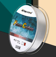 Haute qualité 100% fluorocarbone 100m ligne de leurre en Nylon super résistant à l'usure ligne de pêche tressée ligne flottante plus lisse