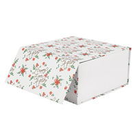 MOQ bajo de fábrica, logotipo de flor personalizado, caja de regalo de embalaje impresa a la moda, zapatos, cartón plegable, artesanía, compras, caja plegable de cartón