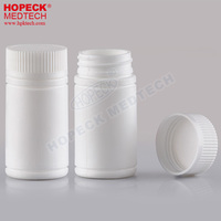 Bouteille en plastique de qualité médicale HOPECK 20-500 ml pour le stockage et le transport de médicaments liquides, bouchon à vis, couleur personnalisée, sérigraphie