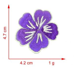 Stock 4.7cm Iron on Embroidered Colorful Flower Patch for <b>Hat</b> <b>Bag</b> Decoration - Product Image 3