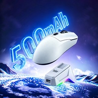OEM ODM Lightweight Tri-Mode Gaming Mouse 12000 DPI RGB Custom Esports Mouse with Charging Base Stock Lightweight Gaming Mouse