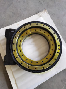 DCウォームデュアル軸24Vシステムギアベアリングレートドライバー速度油圧カルーセル旋回ドライブを備えたソーラーモータートラッカー用にスルー - Product Image 4