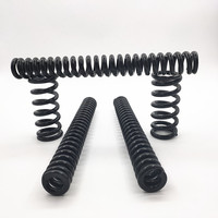 Ressort de compression en acier pour crible vibrant minier, personnalisable, diamètre extérieur 50-300 mm, haute capacité de charge, ressort noir pour machines minières
