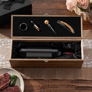 Coffret cadeau en bois de luxe avec <span class=keywords><strong>ouvre</strong></span>-bouteille en métal - Product Image 2