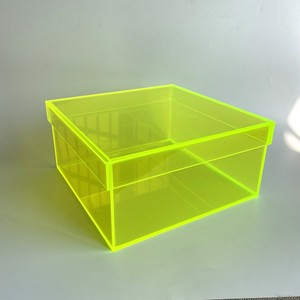 Boîte de rangement en <span class=keywords><strong>acrylique</strong></span>, plexiglas transparent personnalisé, boîte à chaussures en <span class=keywords><strong>acrylique</strong></span> avec couvercle - Product Image 3