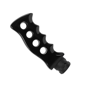 Pommeau de levier de vitesse universel en forme de couteau en alliage d'aluminium et résine avec logo personnalisé - Product Image 1