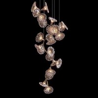 Branches d'arbre lustre personnalisé salon de luxe hall goutte de pluie lampes suspendues