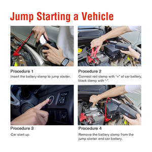 Arrancador de Coches Profesional Jump Factory 59.2Wh 16000mAh, Potenciador de Corriente de 20000A para Emergencias en Coches de 12V, Modelo SK-JP06N - Product Image 2
