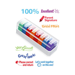 Ensemble de tampons de commentaires éducatifs pour les enseignants et les élèves, utilisés pour la révision des devoirs et les activités en classe - Product Image 2