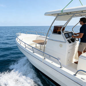 Nouveau modèle 2025 – Bateau <span class=keywords><strong>de</strong></span> pêche rapide <span class=keywords><strong>de</strong></span> 26 pieds avec deux moteurs hors-bord <span class=keywords><strong>de</strong></span> 100 CV, conception à console centrale pour la pêche sportive et les aventures marines - Product Image 3