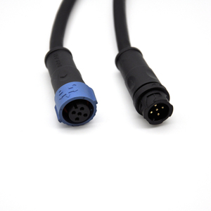 定制M16 IP67防水公母连接器，带2针、3针、4针、5针电源线插头，适用于LED灯条 - Product Image 5