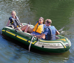 Original Intex 68380 <span class=keywords><strong>SEAHAWK</strong></span> 3 ensemble de bateaux <span class=keywords><strong>bateau</strong></span> à rames de pêche gonflable - Product Image 3
