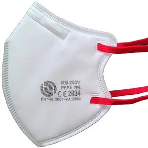 Zhejiang Yinghua teknoloji fabrika satış RM203V eriyik üflemeli kumaş beyaz maskeleri CE-EN149-FFP3 tek kullanımlık kat yüz maskesi ile yüz maskesi