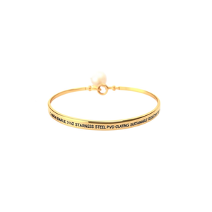 กำไลข้อมือแฟชั่น สแตนเลสสตีล 316L ชุบทอง PVD ทนทาน เป็นมิตรต่อสิ่งแวดล้อม - Product Image 2