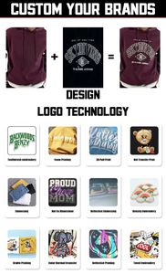 Vente en gros de sweats à capuche pour hommes 100% coton DTG épais polaire de luxe de qualité lourde surdimensionnée avec logo imprimé personnalisé - Product Image 6