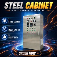 Armoire de distribution extérieure en acier inoxydable, adaptée aux équipements de distribution d'énergie industrielle, coffret de commande électrique 380V