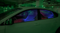 Vente chaude 90 cm X 60 cm Lumière Ambiante Fenêtre De Voiture Film Lumineux Décoration Romantique Coupe Libre Systèmes D'éclairage Automobile