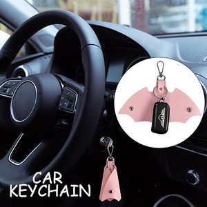 Tempat Kunci Mobil Bentuk Kelelawar Gaya Retro, Dompet Kunci Lipat Kulit, Organizer untuk SUV Motor, Aksesoris Kepribadian RTS - Product Image 3