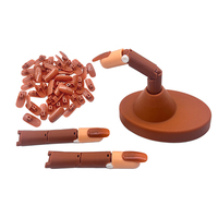 Présentoir en silicone pour faux mannequin de manucure, embouts pliables, modèle de pratique de la main en acrylique, entraînement des ongles en plastique, art, doigt