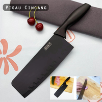 Ensemble de 5 couteaux de cuisine en acier inoxydable, couteau de chef, couteau à fruits, éplucheur, gadgets de cuisine pour la maison, noir
