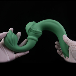 Dildo coloré en forme de langue de Nepenthes, Strapon en silicone double extrémité pour couple, jeu de rôle lesbien, stimulation des points G et <span class=keywords><strong>P</strong></span>, outils de fantaisie - Product Image 4