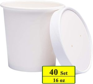 Gobelet en papier pour crème glacée avec motif personnalisé, revêtement PE, bol à fruits jetable - Product Image 4