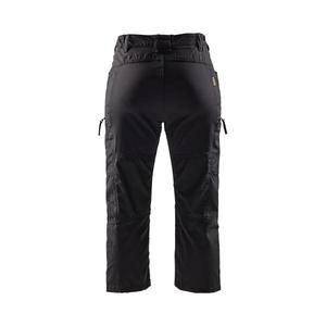 BLAKLADER - 712918459900C40 Women's Service Pirate trousers with <b>stretch</b> Black - EAN 7330509816233 <b>WORK</b> TROUSERS <b>WORK</b> <b>SHORTS</b> - Product Image 2