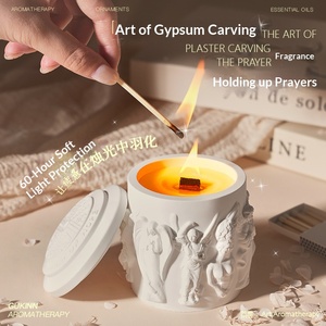Cupid <b>Angel</b> Sculpture Scented <b>Candle</b> Niche Advanced Aroma <b>Candle</b> Indoor Home Decor Birthday Gift Souvenir - Product Image 4