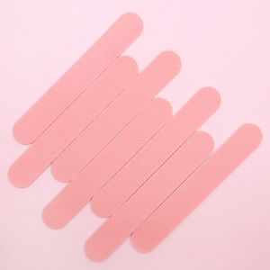 Professional Custom Personal Wood Nail File Double Side 8.5cm Mini Stylish Pink Emery Boards Small Manicure Tools Straight