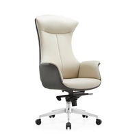 Chaise de bureau en cuir PU, chaise de bureau classique confortable, chaise de direction ergonomique pivotante, chaise de patron moderne