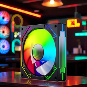 Ventilateurs <span class=keywords><strong>RGB</strong></span> Dunao à changement de couleur automatique, ventilateurs LED colorés pour PC, refroidisseur <span class=keywords><strong>RGB</strong></span> <span class=keywords><strong>Master</strong></span> pour boîtier PC - Product Image 4