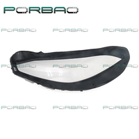 PORBAO pour F70/F74/F78 Série 1 Année 24-26, Pièces de voiture en PC haute densité, Cache de lentille de phare de camion transparent