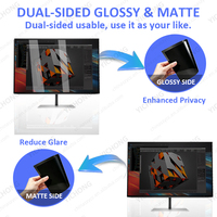 24 inch 16:10 privacy screen filter voor HP computer, anti-blauw licht, UV-bescherming, anti-kras, afneembaar, tweerichtings anti-spionage screenfolie