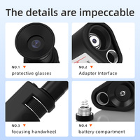 Microscope optique portable 400x pour inspection de fibres, machine d'inspection de fibres optiques LC/SC/FC