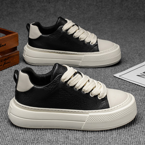 Men's <b>Shoes</b> 2025 Autumn New Style Youthful Outdoor Trendy Thick-Soled Non-Slip Simple Design Running <b>Height</b> <b>Increasing</b> <b>Shoes</b> - Product Image 2