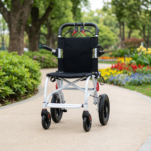 Silla de Ruedas Plegable Compacta y Pequeña, Carrito de Empuje Ultraligero, Portátil y Sencillo para Personas Mayores - Product Image 1