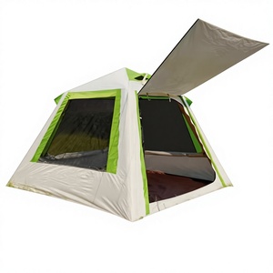 Tente gonflable à une porte et 3 fenêtres de 2*2m, tente de camping en PVC imperméable à l'air de 4m2 pour l'extérieur - Product Image 1