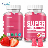 Gummies de collagène naturel et de glutathion pour la beauté de la peau, complément alimentaire pour adultes, halal, 60 unités, livraison directe d'usine