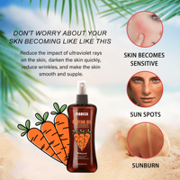 Spray autobronzant bio avec ingrédients naturels et biologiques, marque privée, 200 ml, pour raffermir et nourrir le corps, convient à tous les types de peau