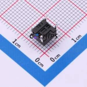 J1L0553110 Tactile Switch Through hole Component (THT)-4P,6x6mm Switch Single Pole Single Throw Round Button 2.6N 6mm - Product Image 2